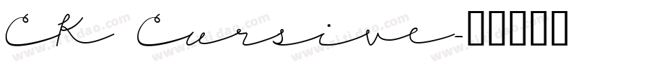 CK Cursive字体转换